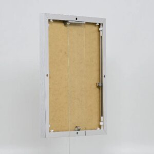 Effetto Quadro cornice in alluminio 18x27 cm argento lucido con vetro museale