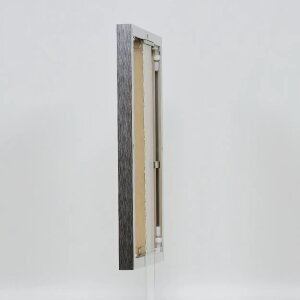 Effetto Quadro cornice in alluminio 18x27 cm argento lucido con vetro museale