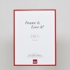 Cornice in alluminio Effect Quadro 18x32 cm rosso con vetro museale
