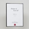 Cornice in alluminio Effect Quadro 18x32 cm argento antico con vetro museale