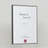 Cornice in alluminio Effect Quadro 18x32 cm argento antico con vetro museale