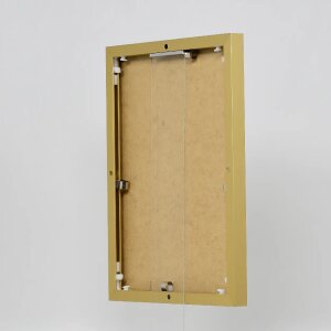 Cornice Quadro ad effetto in alluminio 20x20 cm oro con vetro museale