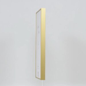 Cornice Quadro ad effetto in alluminio 20x20 cm oro con vetro museale