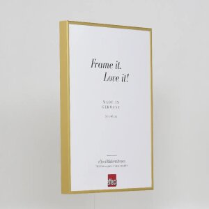 Cornice Quadro ad effetto in alluminio 20x20 cm oro con vetro museale
