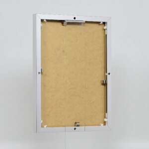Cornice effetto Quadro 20x20 cm argento vetro museale lucido alluminio