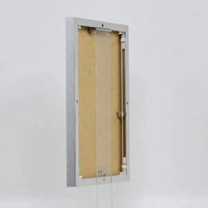 Cornice effetto Quadro 20x20 cm argento vetro museale lucido alluminio
