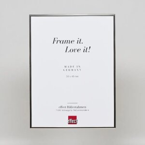 Cornice effetto Quadro 20x20 cm argento vetro museale lucido alluminio