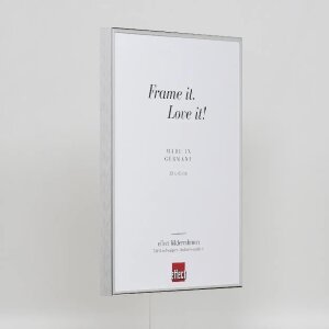 Cornice effetto Quadro 20x20 cm argento vetro museale lucido alluminio