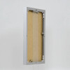 Cornice in alluminio effetto Quadro 20x28 cm vetro museale argento