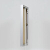 Cornice in alluminio effetto Quadro 20x28 cm vetro museale argento