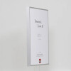 Cornice in alluminio effetto Quadro 20x28 cm vetro museale argento