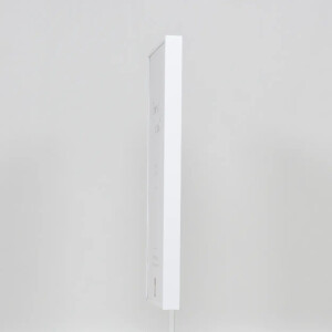 Cornice in alluminio effetto Quadro 21x28 cm vetro museale bianco