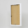 Cornice in alluminio effetto Quadro 21x28 cm vetro museale bianco