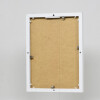 Cornice in alluminio effetto Quadro 21x28 cm vetro museale bianco