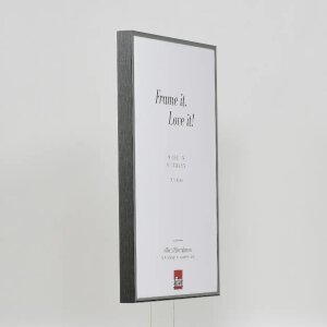 Cornice in alluminio Effect Quadro 30x30 cm argento antico con vetro museale