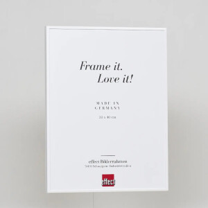 Effect Quadro Cornice Alluminio 30x45 cm Bianca con Vetro Museum