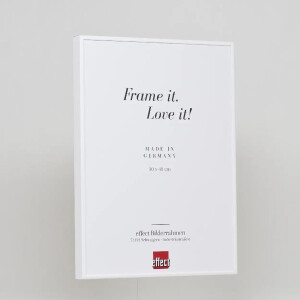 Effect Quadro Cornice Alluminio 30x45 cm Bianca con Vetro Museum