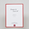 Effect Quadro Cornice Alluminio 30x45 cm Rossa Vetro Museo