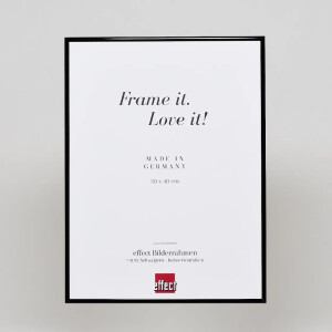 Effect Quadro Cornice Alluminio 30x45 cm nero lucido con vetro museo