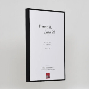 Effect Quadro Cornice Alluminio 30x45 cm nero lucido con vetro museo