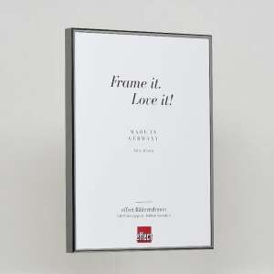 Effect Quadro Cornice Alluminio 30x45 cm Antikargento con Vetro Museo
