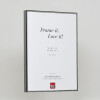 Effect Quadro Cornice Alluminio 30x45 cm Antikargento con Vetro Museo