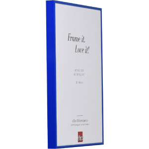 Cornice per foto in alluminio Effect Quadro 35x100 cm blu con vetro di museo