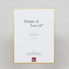 Effect Quadro Cornice Alluminio 35x100cm Oro con Vetro Museo