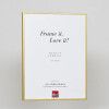 Effect Quadro Cornice Alluminio 35x100cm Oro con Vetro Museo