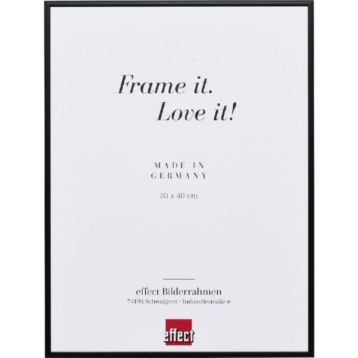 Cornice per foto Effect 40x40 Nero con vetro museale