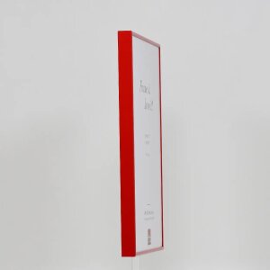 Cornice per foto in alluminio Effect 42x59,4 cm rosso con vetro museo
