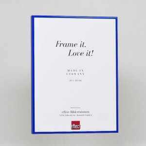 Cornice per foto Effect Quadro in alluminio 42x59,4 cm blu con vetro Museumsglas DIN A2