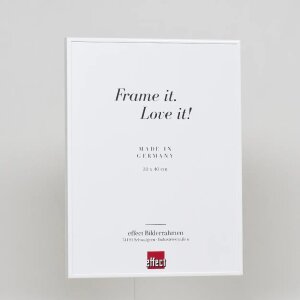 Cornice per foto in alluminio Effect 45x60 cm bianca con vetro museale