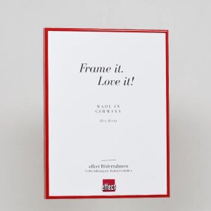 Cornice per foto in alluminio Effect 50x60 cm Rosso con vetro museale