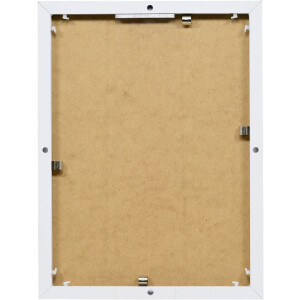 Quadro in alluminio Effect 50x70 cm bianco con vetro museo per parete