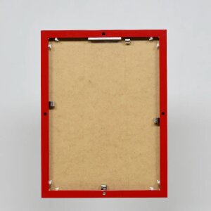 Quadro in alluminio Effect 50x70 cm rosso con vetro museale