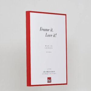 Quadro in alluminio Effect 50x70 cm rosso con vetro museale