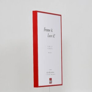 Quadro in alluminio Effect 50x70 cm rosso con vetro museale