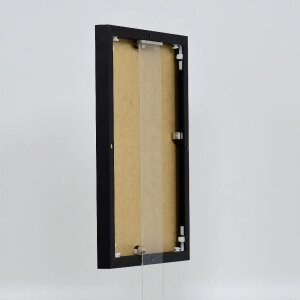 Cornice per foto in alluminio Effect 60x80 cm nera con vetro museale