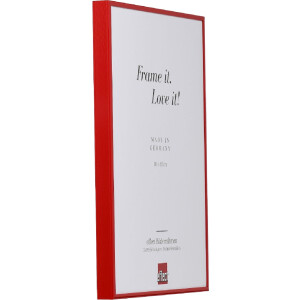 Cornice per foto in alluminio Effect Quadro 59,4x84,1 cm rosso con vetro museale