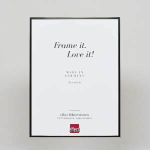 Cornice per foto in alluminio Effect 59,4x84,1 cm antico argento con vetro museale