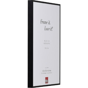 Quadro in alluminio Effect 60x90 cm nero con vetro museale