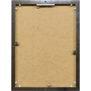 Quadro in alluminio Effect 30,5x91,5 cm argento lucido con vetro museale