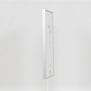 Cornice per foto in alluminio Effect con vetro museale argento 20 x 28 cm