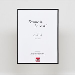 Cornice per foto in alluminio Effect Serie 1 vetro museo nero 25x70 cm