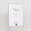 Cornice per foto in alluminio Effect Serie 1 con vetro museale argento 30 x 45 cm