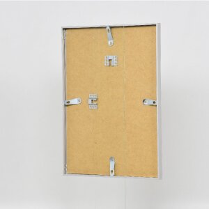 Cornice per foto in alluminio Effect Serie 1 con vetro museale argento 50 x 65 cm