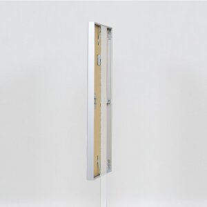 Cornice per foto in alluminio Effect Serie 1 con vetro museale argento 50 x 65 cm