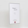 Cornice per foto in alluminio Effect Serie 1 con vetro museale argento 50 x 65 cm