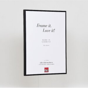 Cornice per foto in alluminio Effect con vetro museale nero 50 x 75 cm